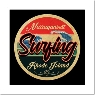 Narragansett, Rhode Island Surf Posters and Art